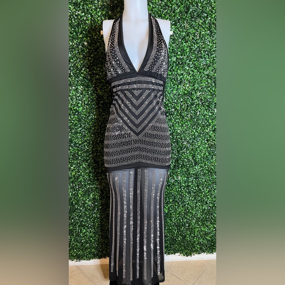 Elegant Rhinestone filled dress